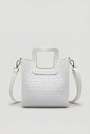 Woven Detail Convertible Handbag