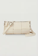 Woven Detail Cylinder Crossbody Bag