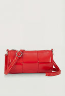 Woven Detail Cylinder Crossbody Bag
