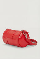 Woven Detail Cylinder Crossbody Bag