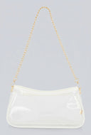 Chain Strap Clear Shoulder Bag