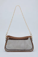 Chain Strap Clear Shoulder Bag
