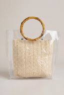 Bamboo Top Handle Handbag