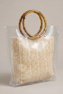 Bamboo Top Handle Handbag