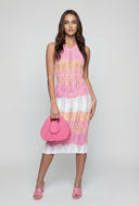 Convertible Faux Croc Crossbody Bag