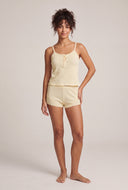 Waffle Knit Pajama Cami and Shorts Set