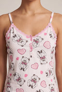 Teddy Heart Shorts Pajama Set