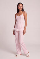 Striped Cami Pajama Pants Set