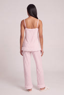 Striped Cami Pajama Pants Set