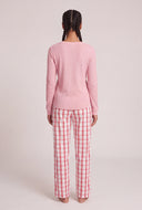 Henley Plaid Pajama Set