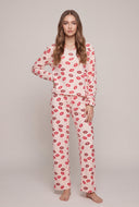 Lip Print Pajama Pants Set