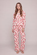 Lip Print Pajama Pants Set