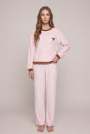 Martini Graphic Velour Pajama Set