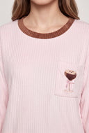 Martini Graphic Velour Pajama Set
