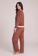 Dog Graphic Velour Pajama Set