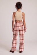 Plush Plaid Pajama Pants and Socks Set