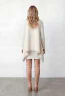 Reversible Shaggy Faux Fur Poncho Vest