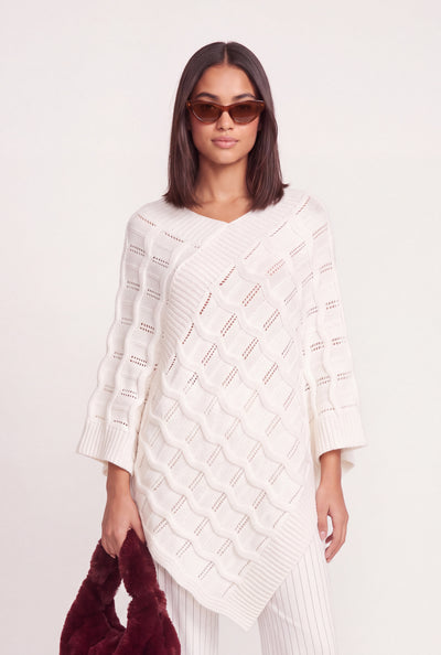 Textured Sweater Poncho