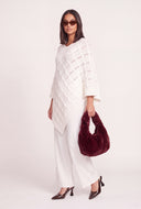 Textured Sweater Poncho