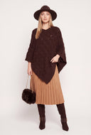 Textured Sweater Poncho