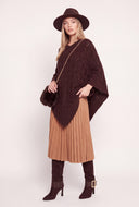 Textured Sweater Poncho