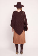 Textured Sweater Poncho