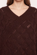 Textured Sweater Poncho