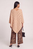 Textured Sweater Poncho