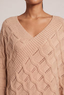 Textured Sweater Poncho