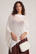 Asymmetrical Fringe Poncho
