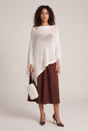 Asymmetrical Fringe Poncho