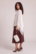 Asymmetrical Fringe Poncho
