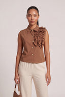 Asymmetrical Ruffled Top