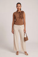 Asymmetrical Ruffled Top