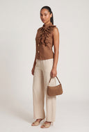 Asymmetrical Ruffled Top