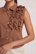 Asymmetrical Ruffled Top