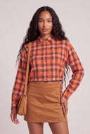 Crop Plaid Shirt