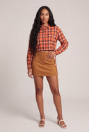 Crop Plaid Shirt