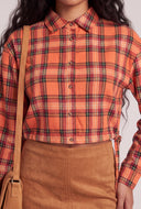Crop Plaid Shirt