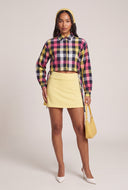 Crop Plaid Shirt