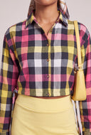 Crop Plaid Shirt