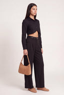 Giana Crop Button Front Shirt