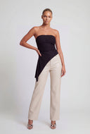 Chelsea Glitter Asymmetrical Tube Top