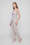 Chelsea Glitter Asymmetrical Tube Top