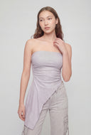 Chelsea Glitter Asymmetrical Tube Top