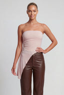 Chelsea Glitter Asymmetrical Tube Top