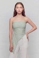 Chelsea Glitter Asymmetrical Tube Top