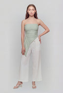 Chelsea Glitter Asymmetrical Tube Top