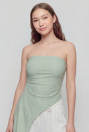 Chelsea Glitter Asymmetrical Tube Top