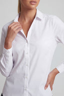 Classic Poplin Button-Front Shirt
